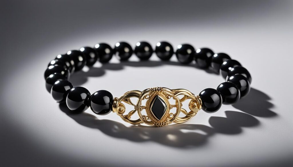 Bracelet obsidienne noire Feng Shui