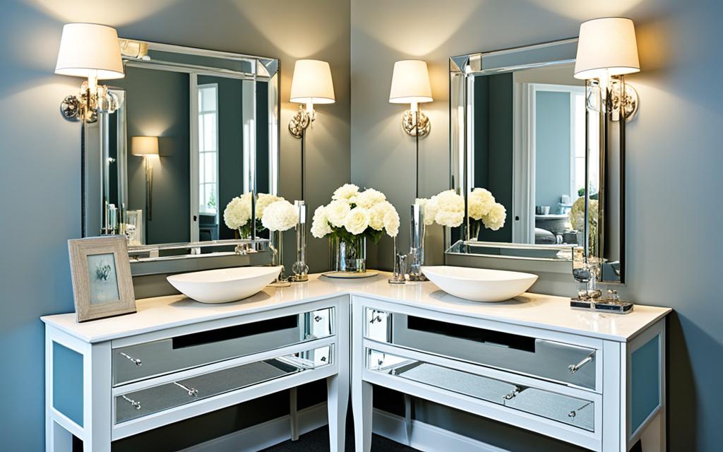 miroirs comme éléments de décoration